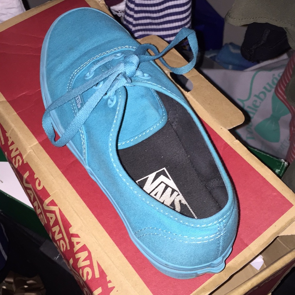 Aqua blue vans